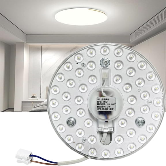 TGHTBA-Dimmable 6.7" Led Module Ceiling lamp 24W 2200LM Pure White AC110~120V LED Light Retrofit Kit Board Panel for Ceiling Flush Light Circle Fluorescent Bulb Replacement