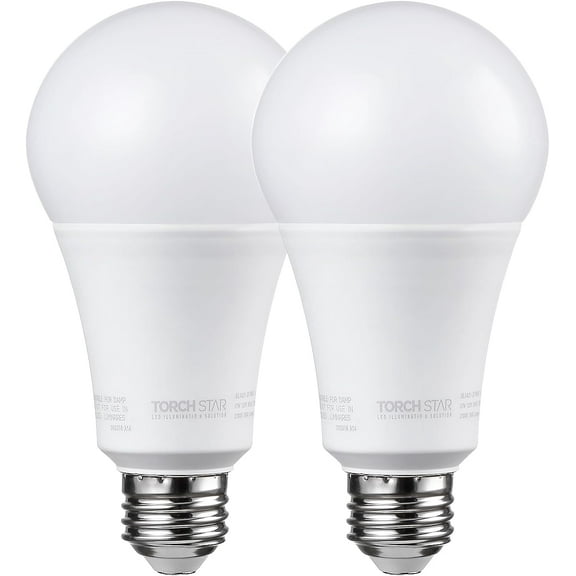 TGHTBA-Dimmable A21 LED Light Bulbs, CRI 90, Super Bright LED Light Bulb 100W Equivalent, 17W, UL Listed, 25,000hrs, E26 Standard Base, No Flicker, 1600lm, 2700K Soft White, Pack of 2