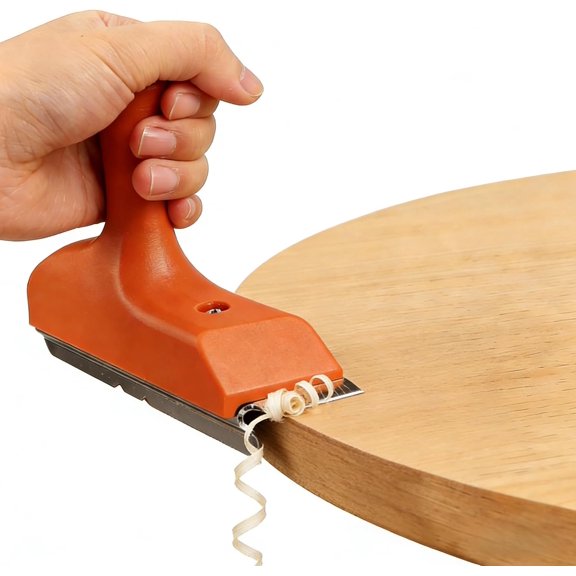 TGHTBA-Edge Banding Trimmer, 3-in-1 Veneer Edge Band Trimmer, Woodworking Hand Planer with Stainless Blades & Ergonomic Grip for Deburring Veneer, PVC, Wood, ABS on Straight Curved Chamfered Edges