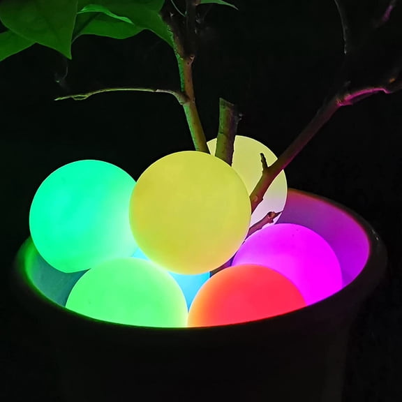 TGHTBA-Floating Pool Light Ball, RGB Color Changing Bath Hot Tub Light, IP68 Waterproof Orb Light up Ball for Pool Gift, Glow Led Pool Balls Lights for Hot Tub,Pond,Bathtub,Spa, Decor Outdoor Indoor(
