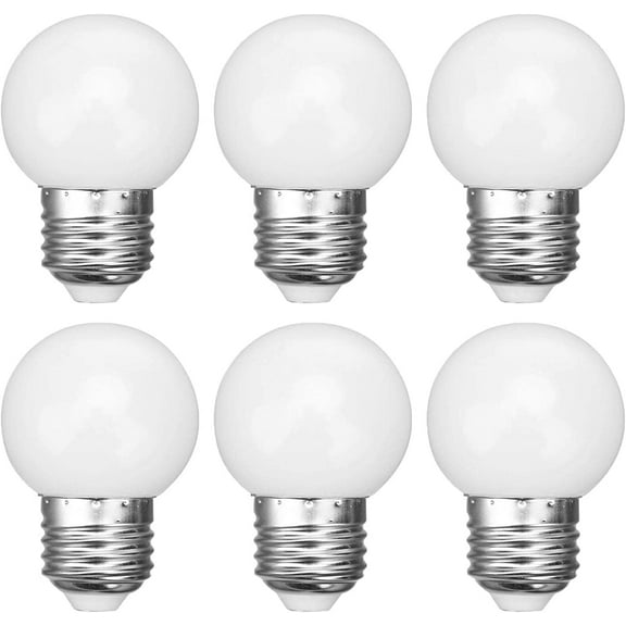 TGHTBA-G45 (G14) LED Light Bulb E26 3W Globe Vanity Bulbs 30 Watt Replacement Bulb 450 Lumen Warm White 3000K Round Night Light Bulb E26/E27 Base for Bathroom Makeup Mirror Light Bedroom, 6 Pack