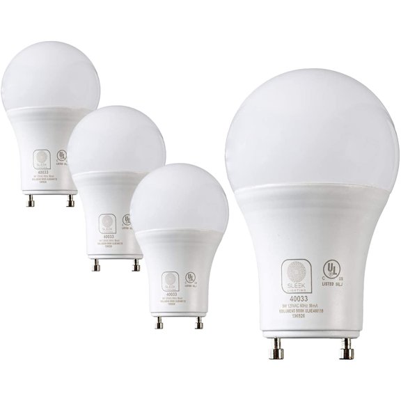 TGHTBA-GU24 LED Light Bulb, 2 Prong Light Bulb - Dimmable,9 WATT, Twist Lock Base, Replacing CFL Ceiling Lights, 5000K Daylight White, 240 Degree, UL Listed - 4 Pack