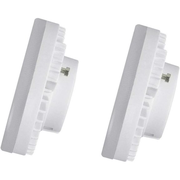 TGHTBA-GX53 LED Bulbs 7W 700 Lumen Warm White 3000K Base CFL Replacement LED Puck Lights for Kitchen Under Cabinet Counter Exhibition Shop Showroom Lighting, 48 LED 2835 SMD, Pack of 2