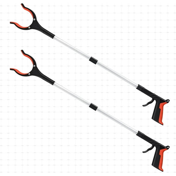 TGHTBA-Grabber Reacher Tool, 32" Grabbers for Elderly, Lightweight Extra Long Handy Trash Claw Grabber, Mobility Aid Reaching Assist Tool for Trash Pick Up, Nabber, Litter Picker, Arm Extension (Oran