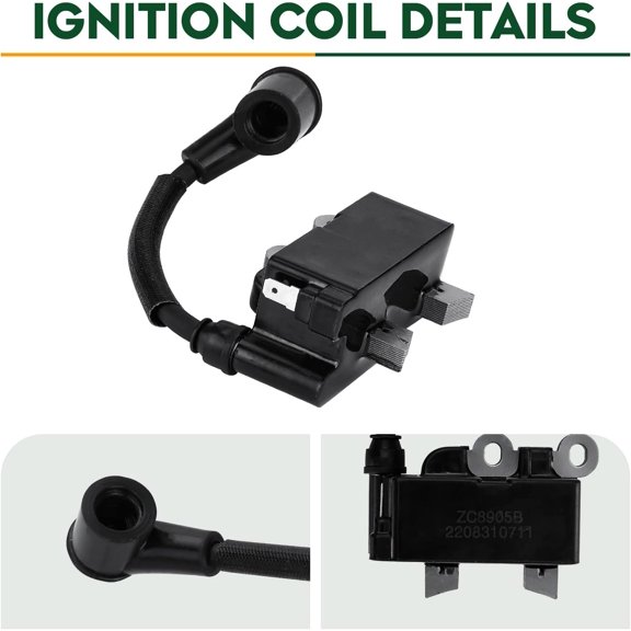 TGHTBA-Ignition Coil Fits for Ryobi RY251PH RY252CS RY253SS RY254BC Brushcutter String Trimmer Replaces 291337001