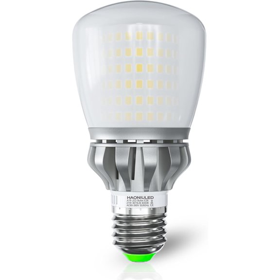 TGHTBA-LED Light Bulbs, 250W Equivalent, 27W Non-Dimmable, 3670Lumens, 4000K, 1 Pack