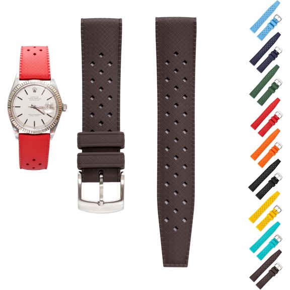 TGHTBA-Quick Release Tropical Rubber Band For Breitling Watches, Replacement FKM Watch Band Straps For Seiko Watches - Multiple Colors