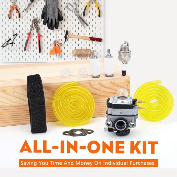 TGHTBA-RY253SS Carburetor for Ryobi RY252CS RY251PH RY254BC 2 Cycle 25cc String Trimmer Parts with Air Filter Fuel Line Primer Bulb Spark Plug