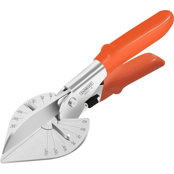 TGHTBA-Sharp Multi Angle Miter Shear Cutter, Adjustable at 45 To 135 Degree With Safety Lock Hand Tools for Cutting Plastic, PVC and Molding Trim