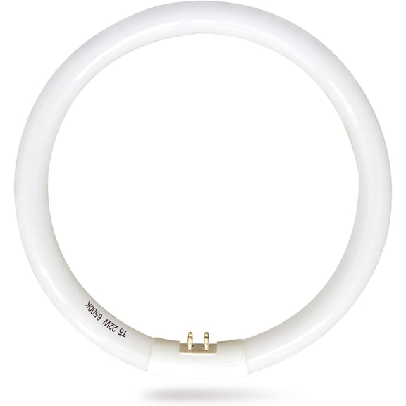 TGHTBA-T5 22W Circular Bulb,7.25 inch 22W T5 Fluorescent Round Tube Replacement for Floxite, Zadro, Rialto Makeup Magnifying Vanity Mirror, 6500K Daylight