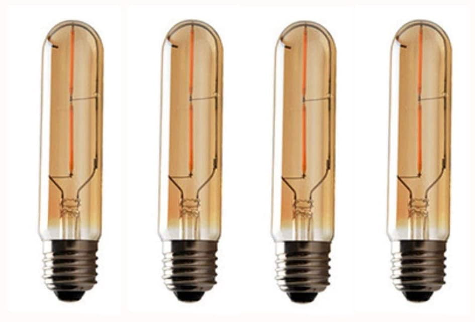 TGHTBA-Vintage Edison LED Bulb 4 Pack,T10/T30 LED Bulbs 2W Antique COB ...