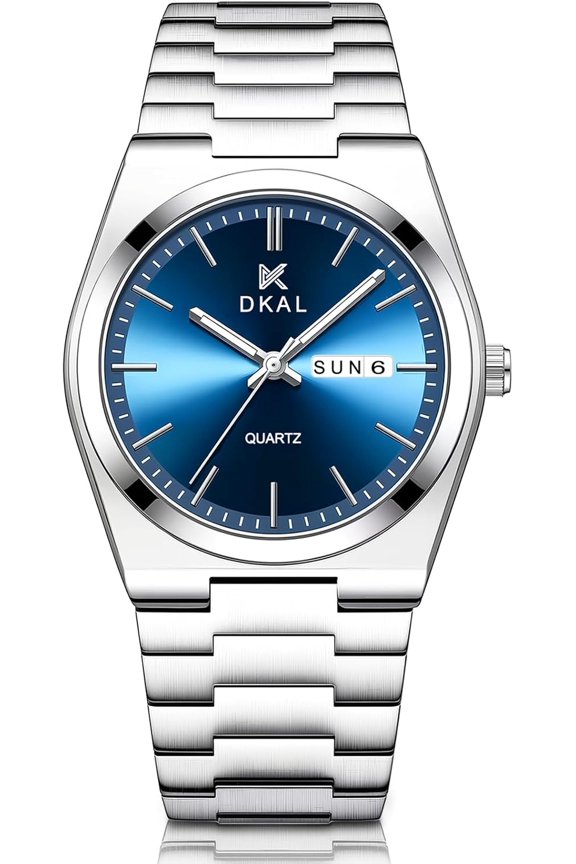 -Watches for Men Business Dress Quartz Analog Luminous Hands Scratch-Resistant Water Resistant