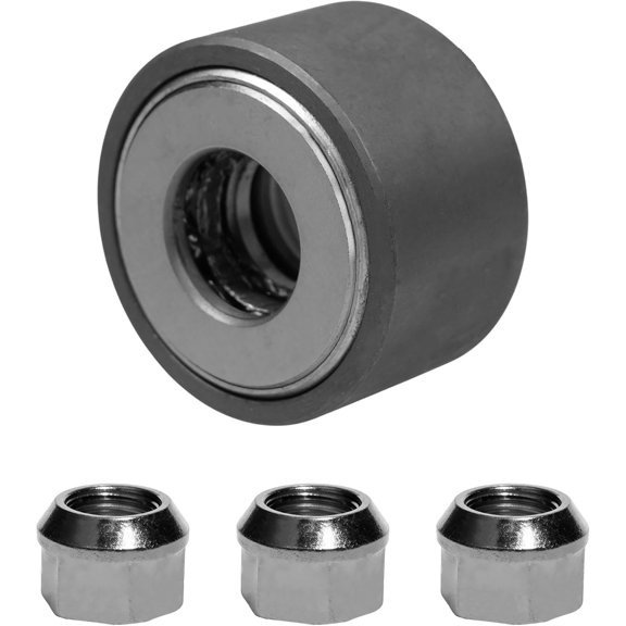 TGHTBA-Wheel Stud Installer Tool, Tire Stud Tool, M12x1.25 M12x1.5 M14x1.5, Iron, with 3/4" Hex Wheel Lug Nuts, Silver Tone, 1 Set