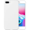 thumbnail image 1 of TGHTBA-for iPhone 7 Plus / 8 Plus Genuine Liquid Silicone Stain-Resistant Phone Case Heavy Duty Shockproof Slim Solid Color Cover, 5.5-inch - Pure White, 1 of 4