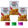 thumbnail image 1 of TGI Fridays Chili Cheese Flavored Crinkle Fries Corn Snacks(3.5 oz Pack of 3)Crispy Hot & Spicy Snacks for Movie Night Picnic Travel On the Go Snacking w/Bonus Snoep in Beperkte Oplage, 1 of 7