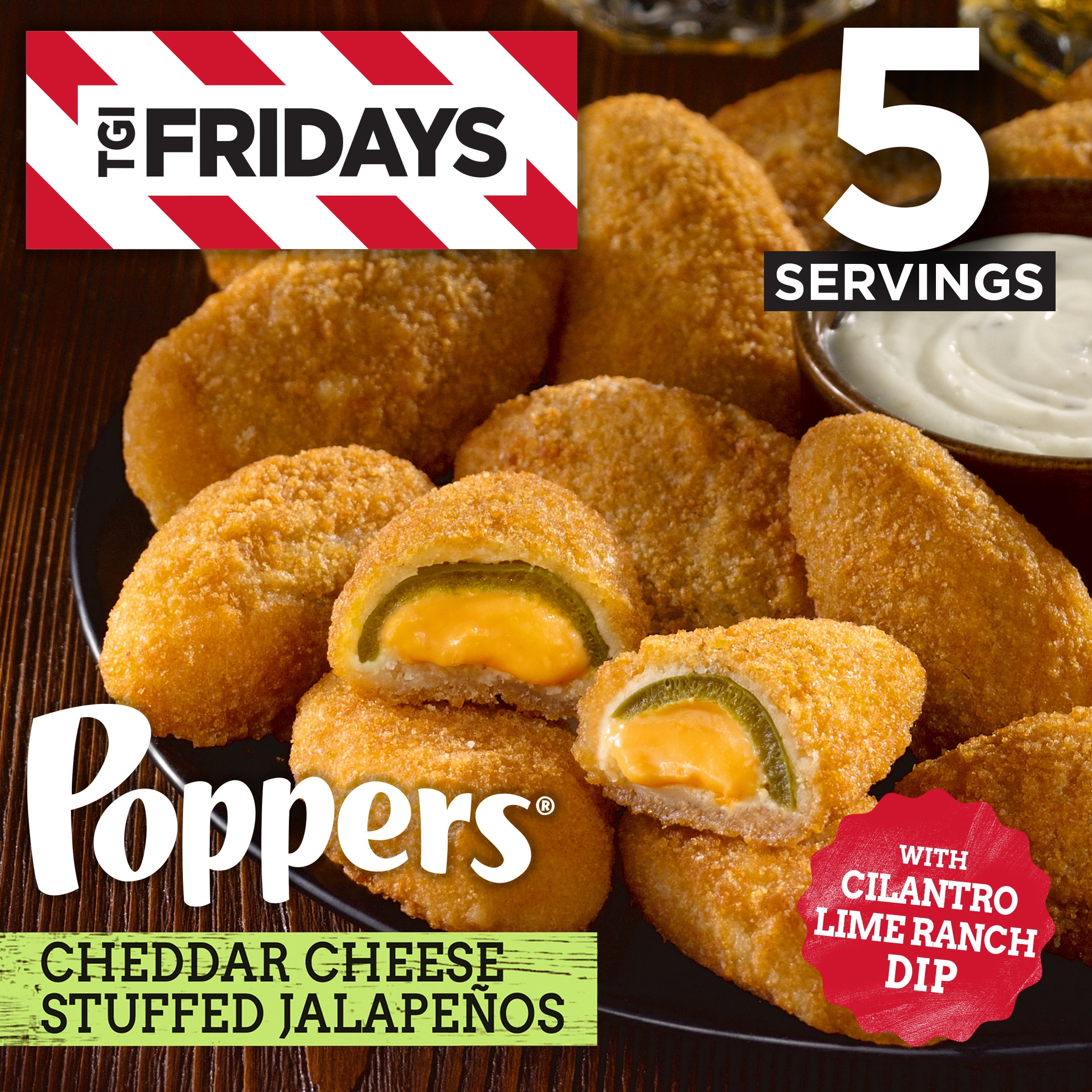 TGI Fridays Frozen Appetizers Cheddar Cheese Stuffed Jalapeno Poppers