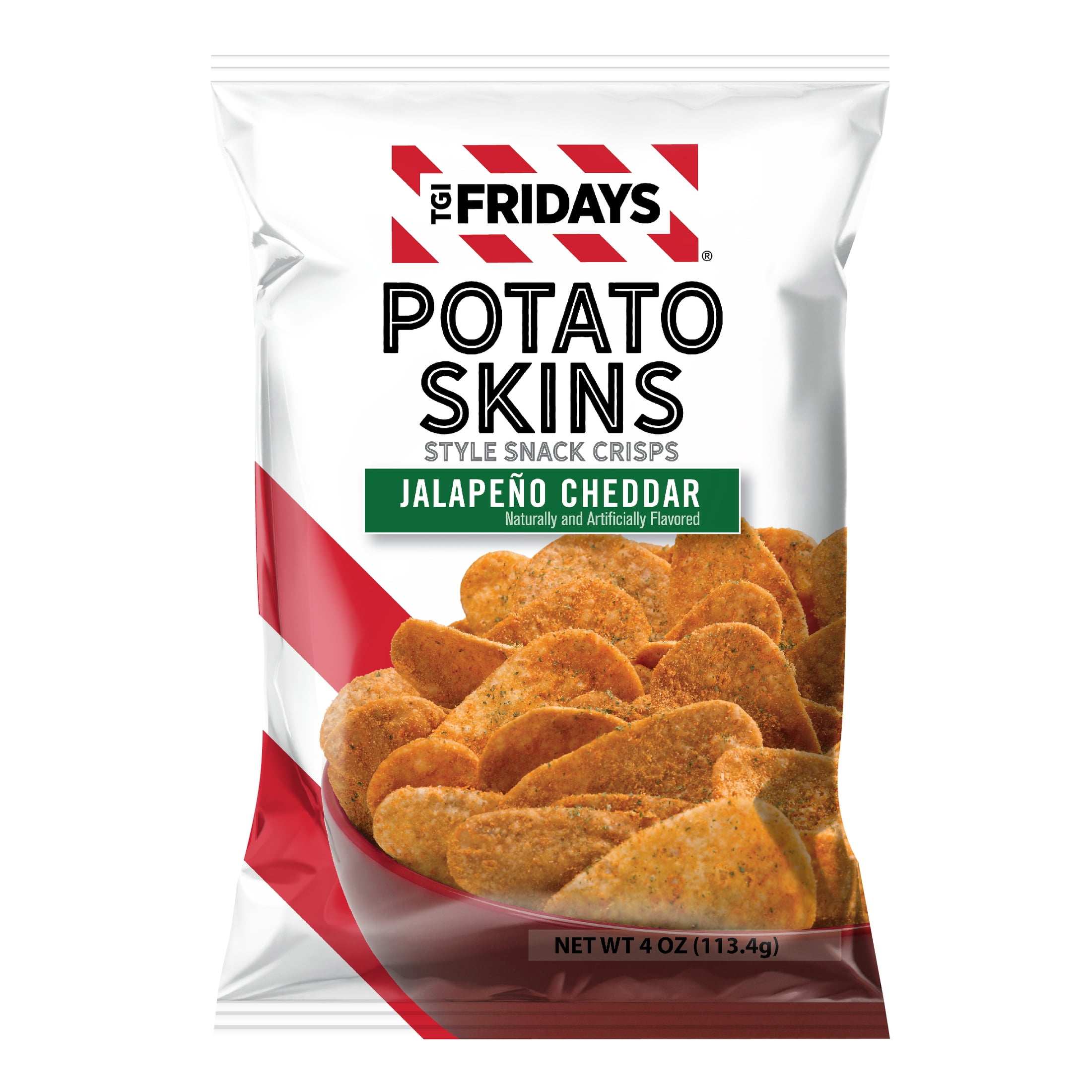 TGI Fridays Gluten Free Jalapeno Cheddar Potato Skins Snack Crisps 4 TGI Fridays Gluten Free Jalapeno Cheddar Potato Skins Snack Crisps 4