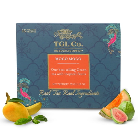 TGL Co. Mogo Mogo Green Tea, 16 Tea Bags, Green Tea with Natural Fruits, Green Tea for Weight Loss
