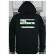 TGL Flag Graphic Pullover Hoodie, Black - Extra Large