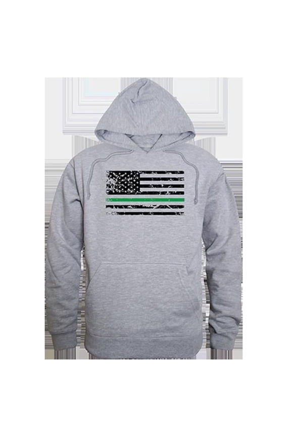 TGL Flag Graphic Pullover Sweatshirt, Heather Gray - Small