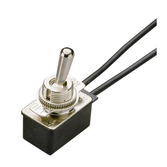 ECM Industries Toggle Switch SPST - 10 Amps, 1 Pole, Silver