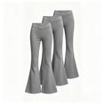 thumbnail image 1 of TGPMGRZ 3 Pack Girl's Flare Leggings Tween Back to School Yoga Pants Cross High Waist Bootcut Bell Bottoms, 1 of 5
