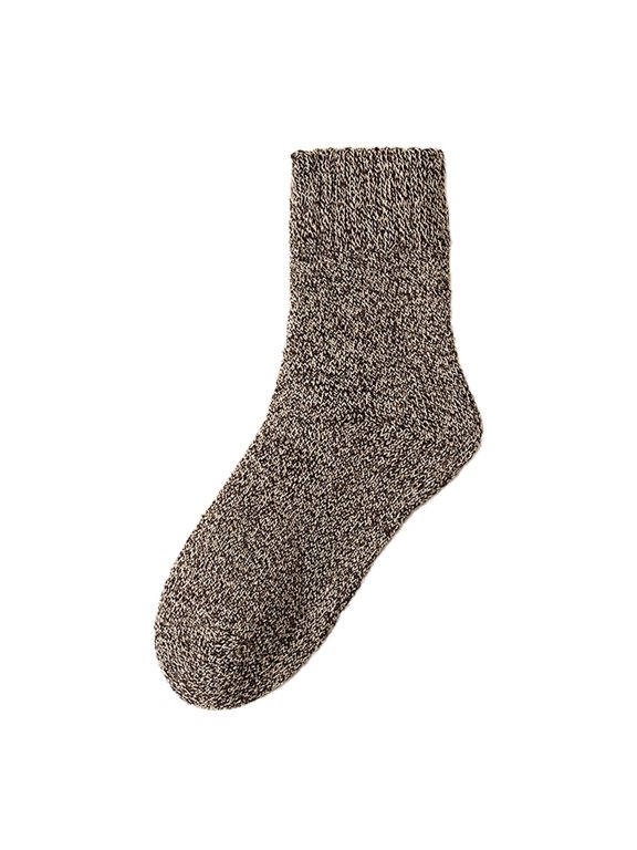 ABS Stopper Norwegian Wool Socks with Inner Cloth Winter Thermal Unisex Stockings - Grip Sole for Cozy Warmth