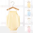 thumbnail image 1 of TGPMGRZ Baby Girl Tank Top Sleeveless Bodysuits Cotton Onsies Baby Clothes Summer Undershirts 0-24M Pink 0-3 Months, 1 of 4