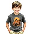 thumbnail image 1 of TGPMGRZ Boys Halloween Graphic Tee Short Sleeve Halloween Pumpkin Print T-Shirt, 1 of 3