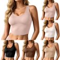 thumbnail image 1 of TGPMGRZ Built in Bra Camisole Tank Tops for Women Workout Athletic Racer Back Tanks Top Pink Size XL, 1 of 6