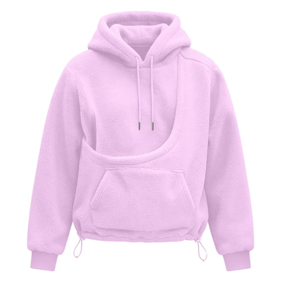 TGPMGRZ Cat Pouch Hoodie for Women with Pocket Dog Pouch Sweatshirts Pet Carrier Animal Holder Pullover Hoodies