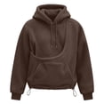 thumbnail image 1 of TGPMGRZ Cat Pouch Hoodie for Women with Pocket Dog Pouch Sweatshirts Pet Carrier Animal Holder Pullover Hoodies, 1 of 5