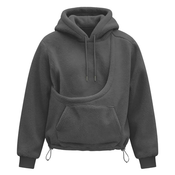 TGPMGRZ Cat Pouch Hoodie for Women with Pocket Dog Pouch Sweatshirts Pet Carrier Animal Holder Pullover Hoodies