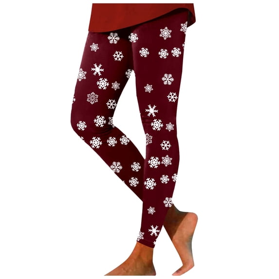 TGPMGRZ Christmas Leggings for Women Lined Soft Stretchy Christmas Gifts, S-XXL