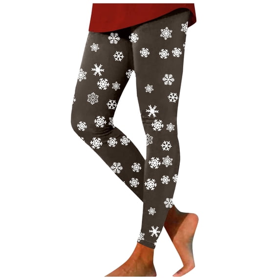 TGPMGRZ Christmas Leggings for Women Lined Soft Stretchy Christmas Gifts, S-XXL