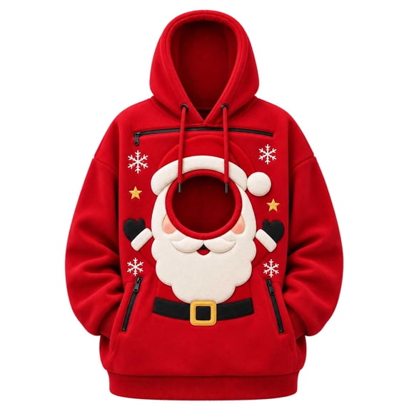 TGPMGRZ Christmas Pet Pouch Hoodie with Pocket Front for Small Dogs and Cats