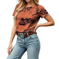 thumbnail image 1 of TGPMGRZ Cow Shirts for Women, Cow Print Western Country Concert Tops Short Sleeve Crew Neck Graphic Tee, 1 of 5