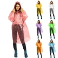 thumbnail image 1 of TGPMGRZ Disposable Rain Ponchos for Adults Women Waterproof Lightweight Outdoor Rain Coat / Jackets Yellow One Size, 1 of 9