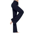 thumbnail image 1 of TGPMGRZ Flare Leggings for Women Wide Leg Yoga High Waisted Work Bootcut Pants Plus Size Casual Loose Pant Navy, Size XL, 1 of 6