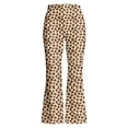 thumbnail image 1 of TGPMGRZ Girls Flare Dress Pants Comfortable Stretch Pants Dressy Slacks (Leopard Print, Big Girl, 9-10 Years, Khaki), 1 of 3