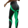 thumbnail image 1 of TGPMGRZ High Waisted Lifting Leggings for Women Honeycomb Texture Tummy Control Compression Yoga Pants Workout Gym Running, Green Size XL, 1 of 4