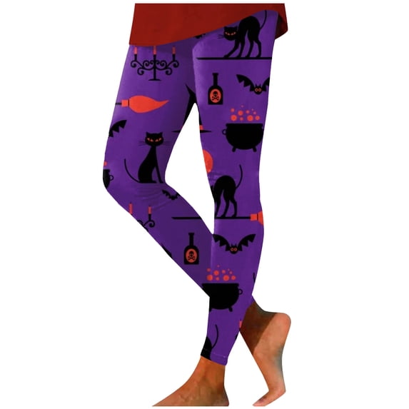 TGPMGRZ High Waisted Halloween Leggings for Women Fashion Printed, S-XXL