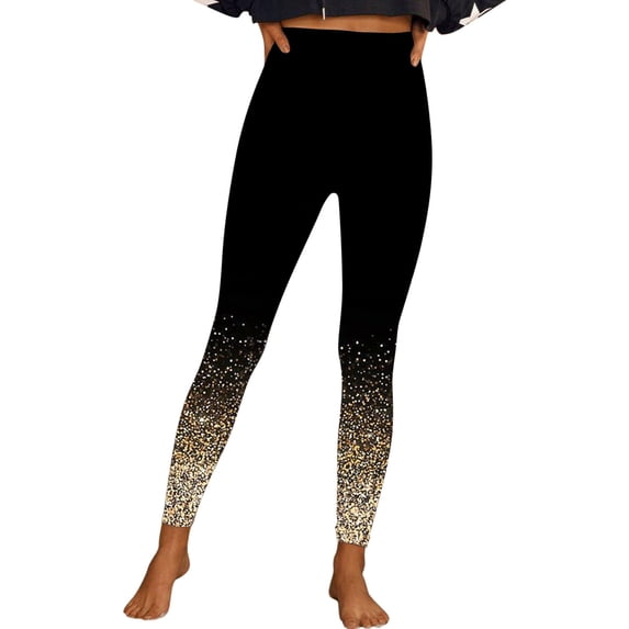 TGPMGRZ High Waisted Leggings for Women Tummy Control Stretchy Yoga Casual Party Novelty Pants, Yellow Size XXXL
