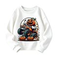 thumbnail image 1 of TGPMGRZ Kids Halloween Sweatshirts Cute Print Loose Fit Pullover Cozy Ensemble, 5-6 Years, 1 of 3