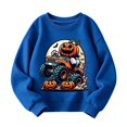 thumbnail image 1 of TGPMGRZ Kids Halloween Sweatshirts Cute Print Loose Fit Pullover Cozy Ensemble, 5-6 Years, 1 of 3