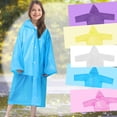thumbnail image 1 of TGPMGRZ Kids Ponchos with Hood Toddler Rain Coat Reusable Lightweight Waterproof Raincoats Yellow One Size, 1 of 6
