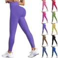 thumbnail image 1 of TGPMGRZ Leggings for Women Scrunch Lifting Gym Seamless Workout Leggings Tummy Control Yoga Pants Yellow Size M, 1 of 7