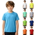 thumbnail image 1 of TGPMGRZ Neon Shirts for Girls UV Protection Rashguard Water Shirts Back To School Clothes Yellow 3-4 Years, 1 of 5