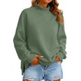 thumbnail image 1 of TGPMGRZ Oversized Sweatshirts for Women Neck Solid Long Sleeve for Fall Winter Cozy Days, 1 of 5