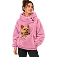thumbnail image 1 of TGPMGRZ Pet Pouch Hoodie Oversized Pullover with Kangaroo Pocket Cat Dog Carrier Causal Walk Sweatshirts, 1 of 9